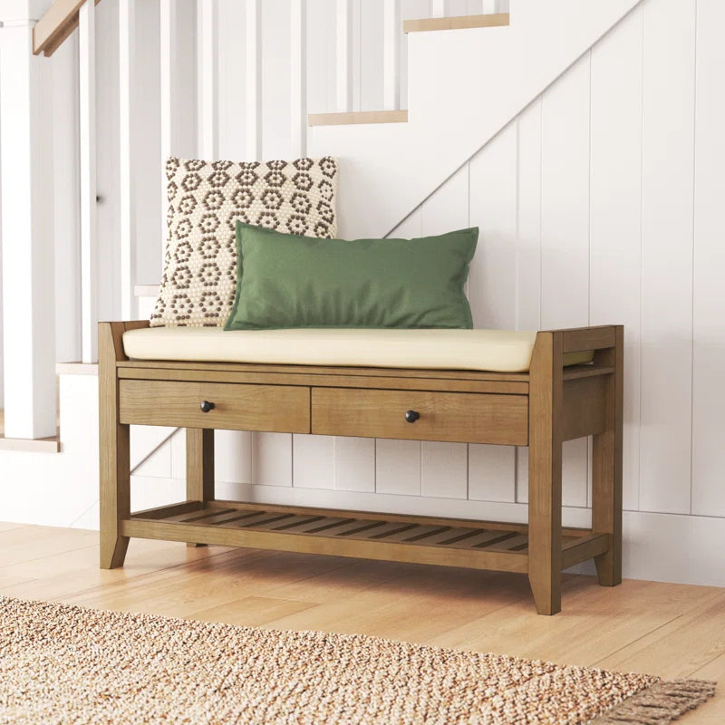 Alexandria Polyester Blend Upholstered Storage Bench