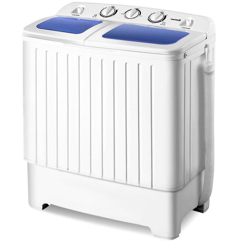 20 Lbs Compact Twin Tub Washing Machine for Home Use