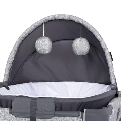 Nursery Suite Ez-Fold Playard with Lounger and Flip over Changer, Diamond Sage - Design By Technique