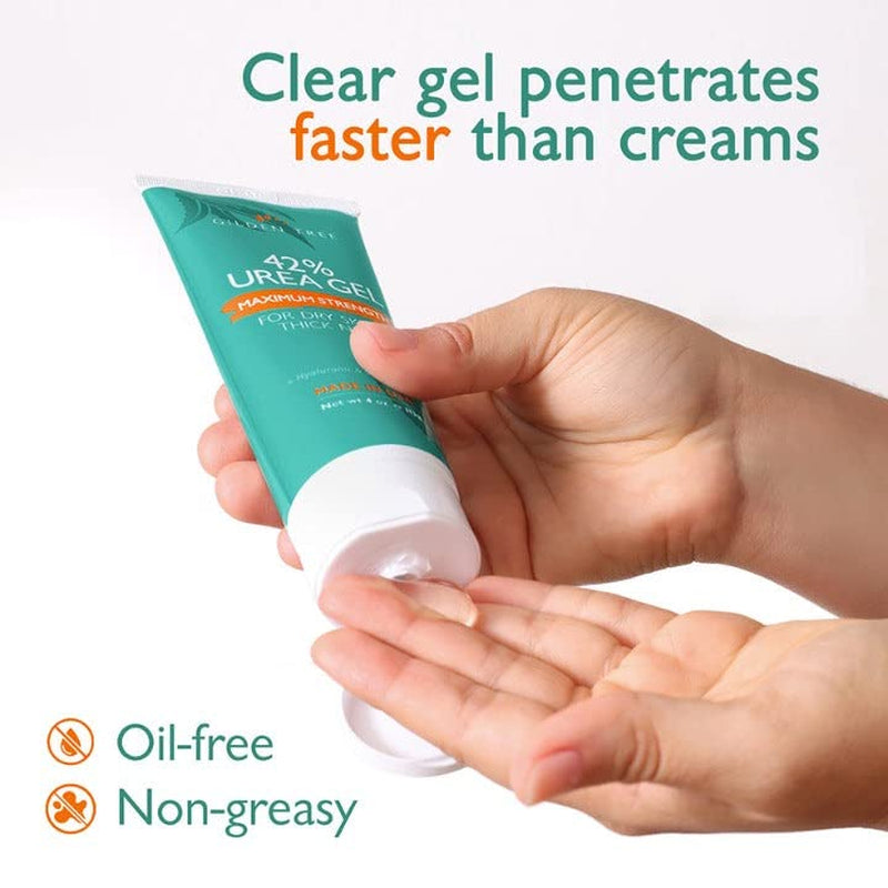 Urea Gel 42 Percent for Feet Maximum Strength Softens Cracked Heel Calluses & Thick Toenails