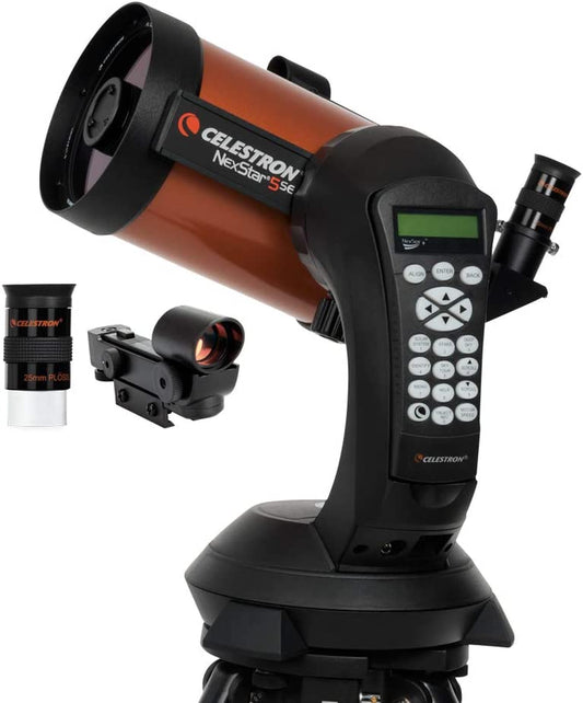 - Nexstar 5SE Telescope - Computerized Telescope for Beginners and Advanced Users - Fully-Automated Goto Mount - Skyalign Technology - 40,000+ Celestial Objects - 5-Inch Primary Mirror