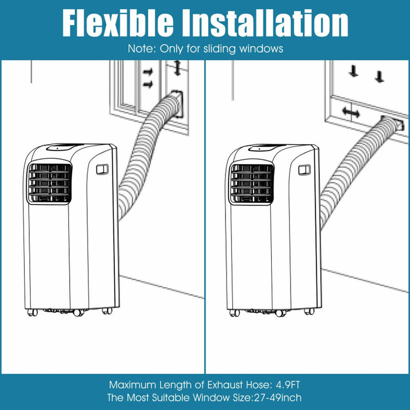 8000 Btu(Ashrae) Portable Air Conditioner with Dehumidifier Function