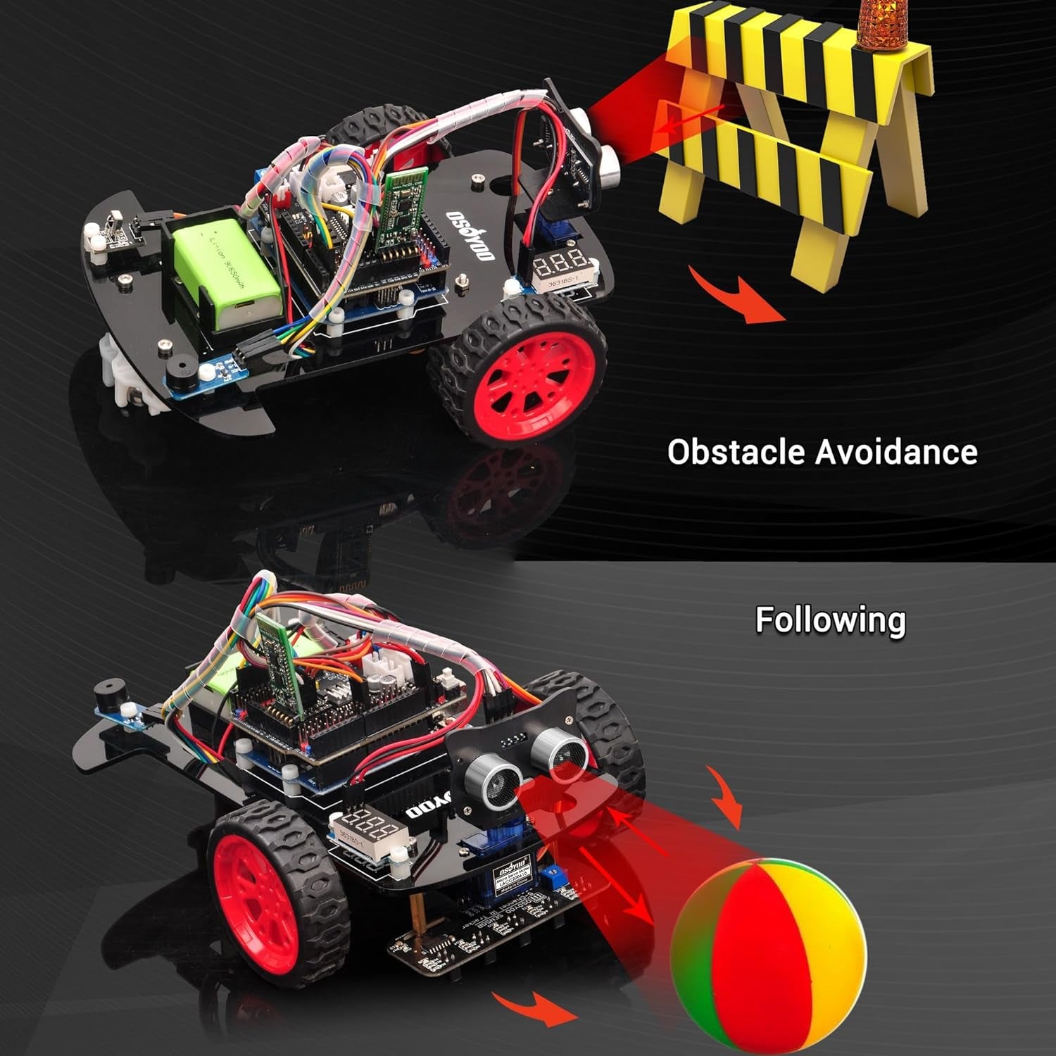 Smart Robot Car Kit for Arduino to Learn Programming and Get Hands on Experience of Robotic Assembly for Adults and Kids