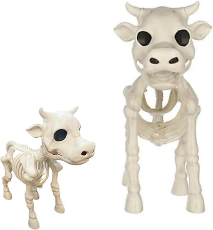 Cow Skeleton Halloween Decoration, 2023 New Cow Skull Prop Halloween Decoration, Cow Skeleton Decorative Prop