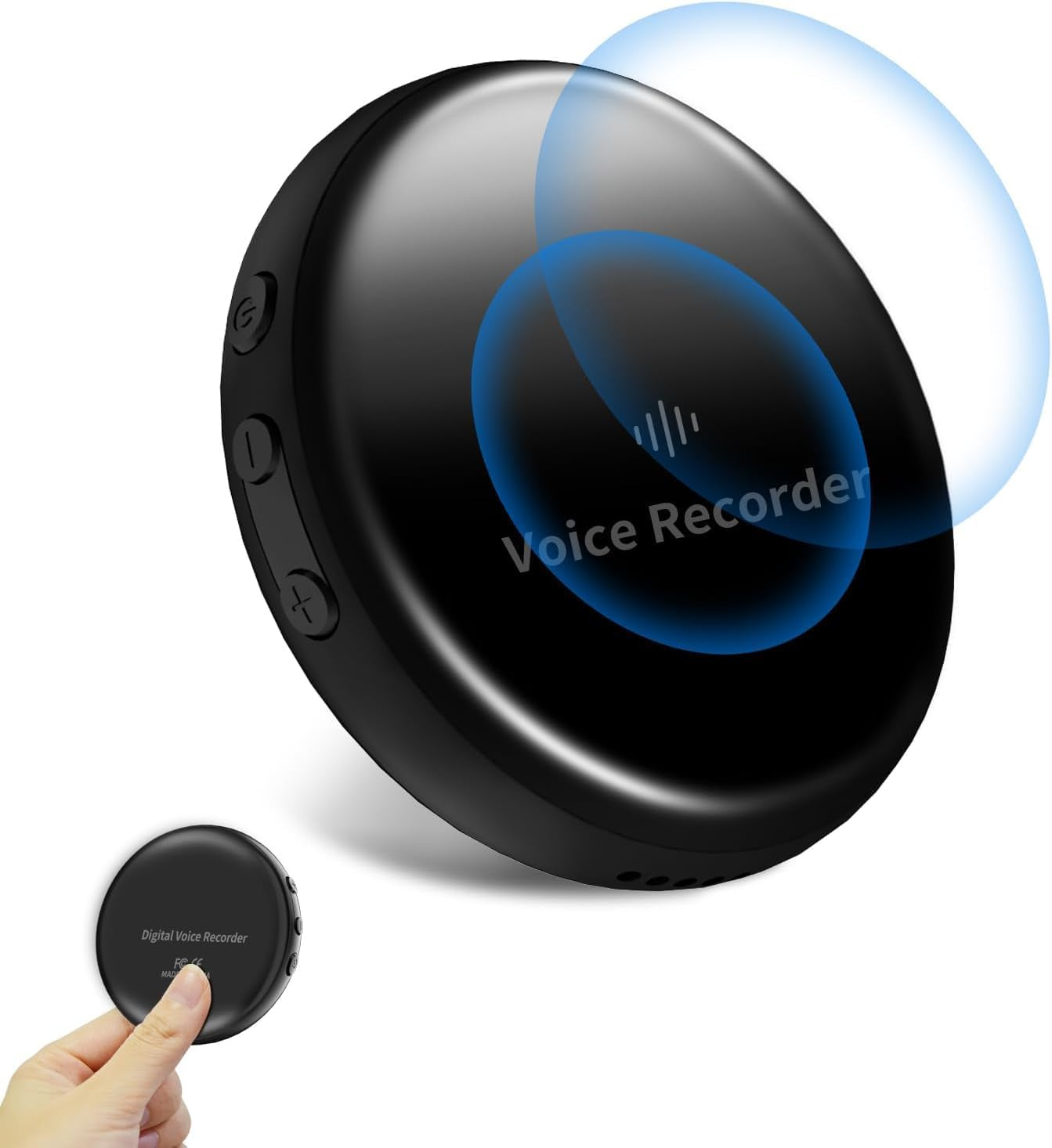 64GB Magnetic Voice Activated Recorder with 768 Hrs Recording Capacity, Digital Voice Recorder with DSP Noise Canceling for Lecture Meeting Work Interviews Class