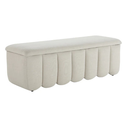 Jeddo Polyester Blend Upholstered Storage Bench