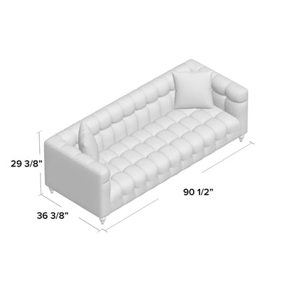 Doyon 90.55'' Velvet Sofa