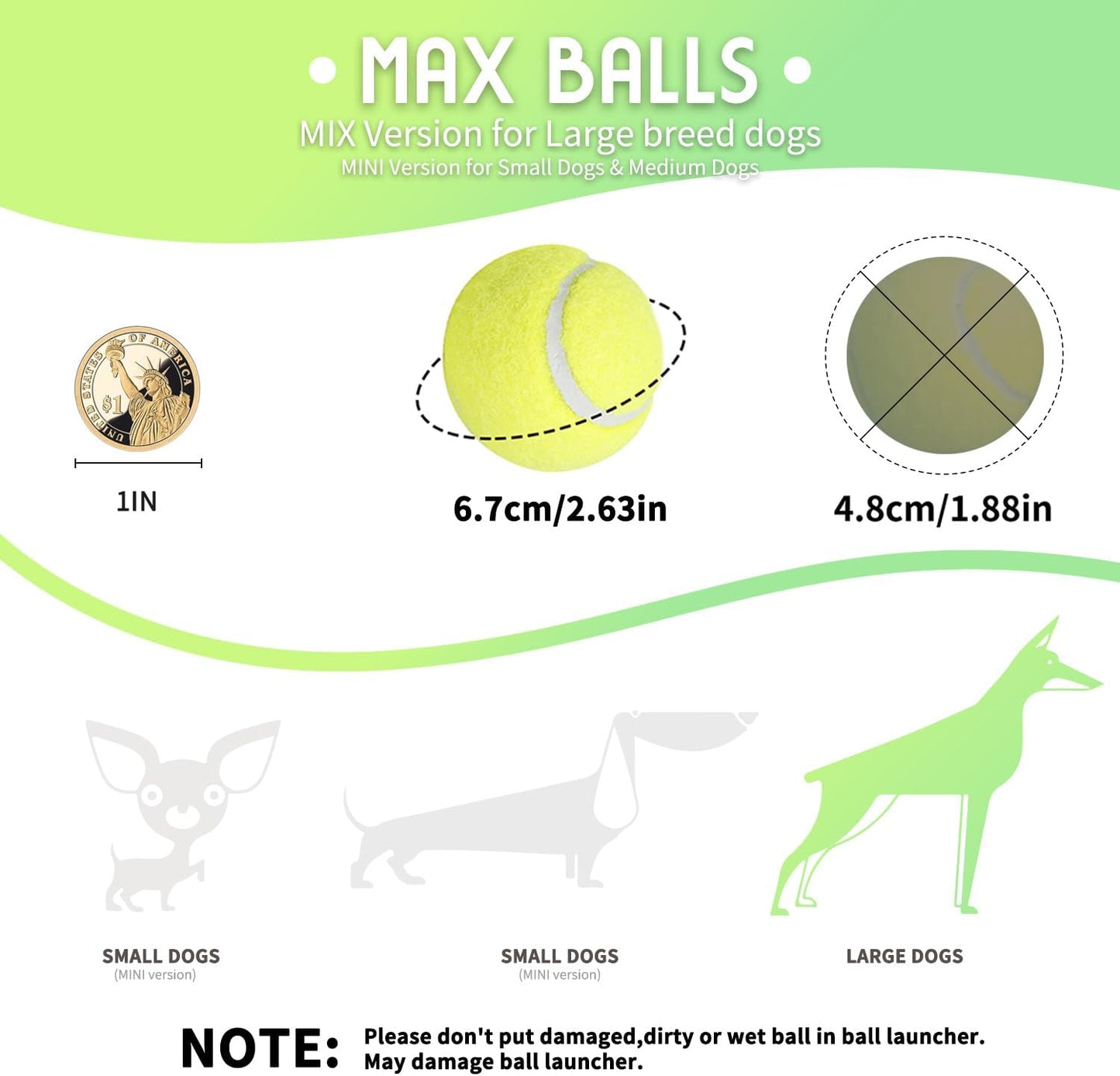 Automatic Ball Thrower for Dogs, Interactive Dog Ball Launcher Machine, Rechargeable Fetch Toy with 6 Tennis Balls Included, Adjustable Launch Distance, Ideal for Medium and Large Dogs