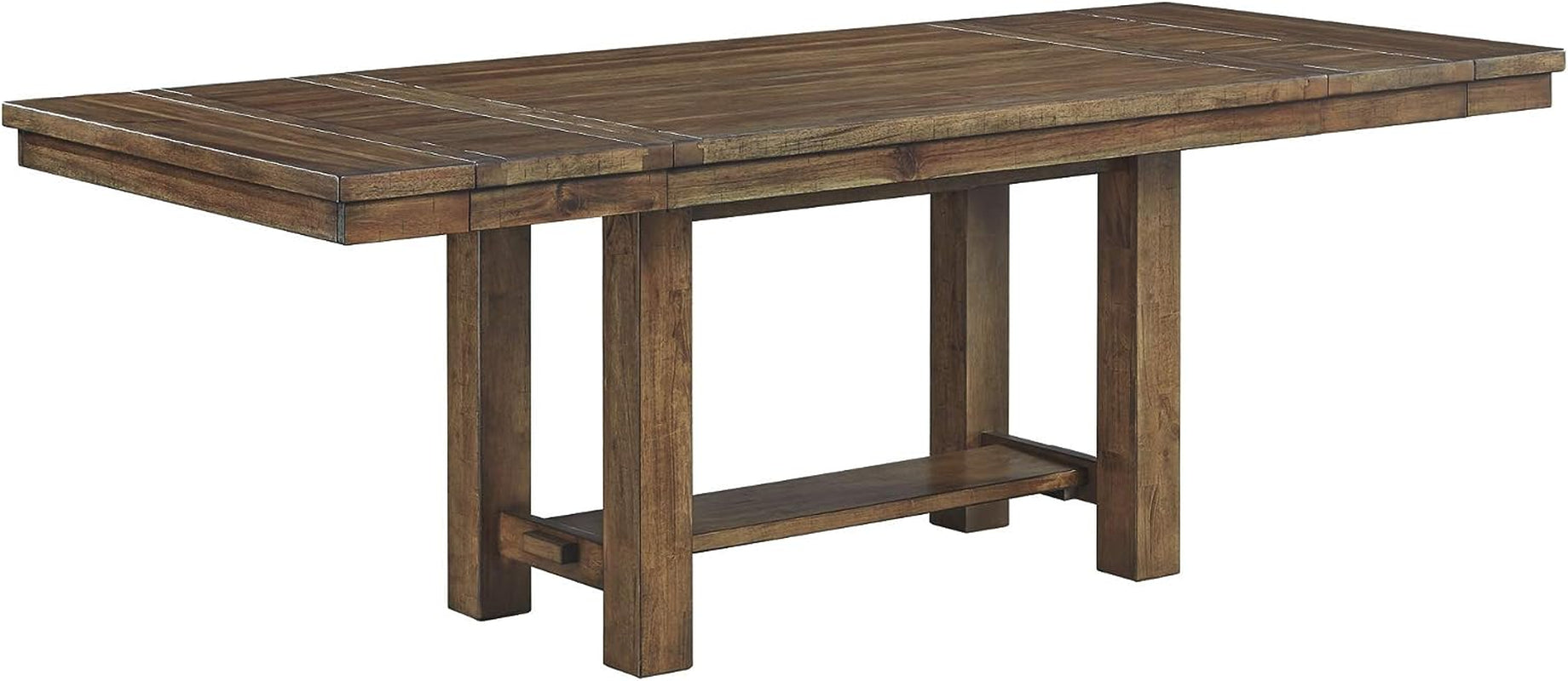 Moriville Farmhouse 36” X 30” Dining Extension Table, Seats up to 8, Brown - Design By Technique