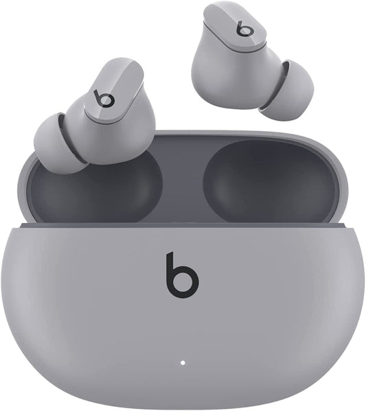 Studio Buds - True Wireless Noise Cancelling Earbuds - Compatible with Apple & Android, Built-In Microphone, IPX4 Rating, Sweat Resistant Earphones, Class 1 Bluetooth Headphones - Moon Gray