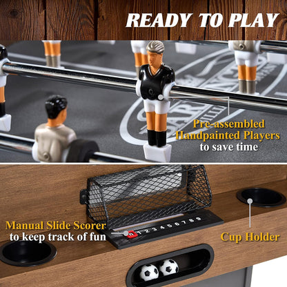Barrington 3-In-1 Combination Game Table 54”, Foosball, Air-Powered Hockey and Table Tennis Combo Table, Multi Game Table Perfect for Family Game Rooms, All-In-One Arcade Table
