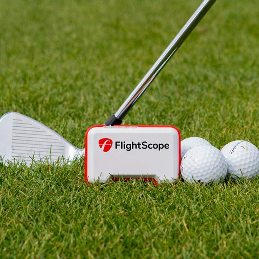 Flightscope Mevo Portable Golf Launch Monitor and Rangefinder with Real Time Data and Signature Series Case | Carry Distance, Spin Rate, Club & Ball Speed, Vertical Launch, Smash Factor, and More!