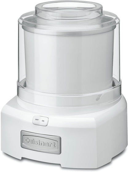 Ice Cream Maker Machine, 1.5 Quart Sorbet, Frozen Yogurt Maker, Double Insulated, White, ICE-21P1