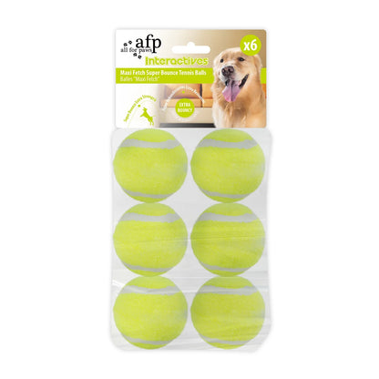 Automatic Ball Launcher Replacement Balls for Small to Medium Sized Dogs, 6Pcs (2-Inch Mini Pet Throwing Tennis Balls)