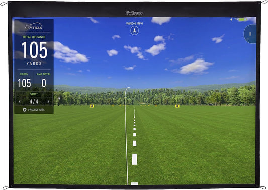 Golf Simulator Impact Screen - Choose 7 Ft X 7 Ft or 10 Ft X 7 Ft