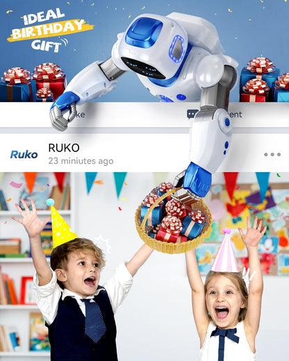 1088 Smart Robots for Kids, Large Programmable Interactive RC Robot with Voice Control, APP Control, Present for 4 5 6 7 8 9 Years Old Kids Boys and Girls