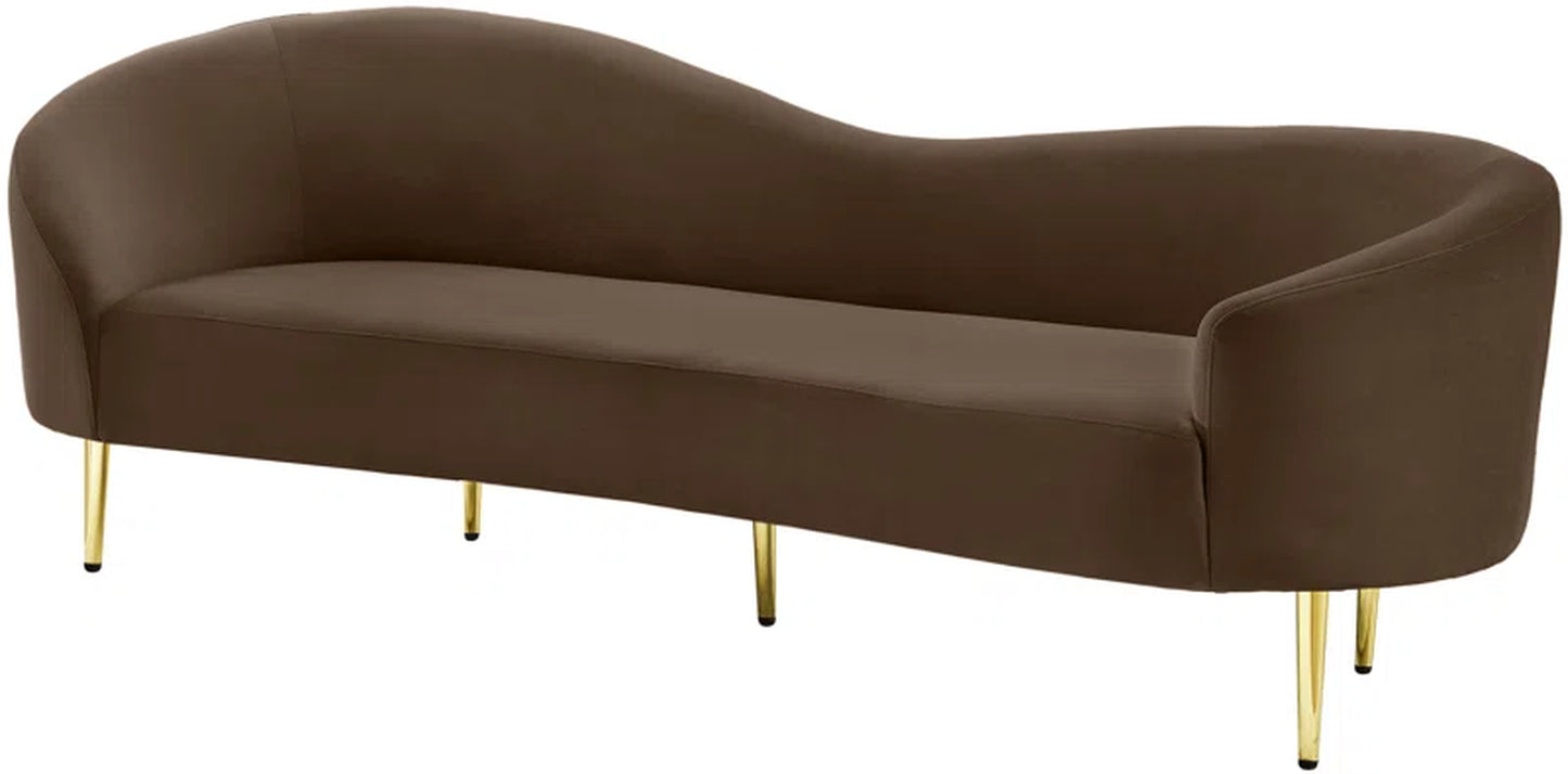 Shurtz 85.5'' Velvet Sofa