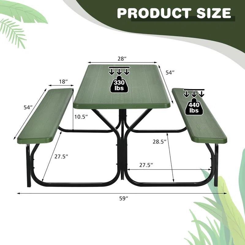 Mcalpin 4 - Person Rectangular Outdoor Dining Set