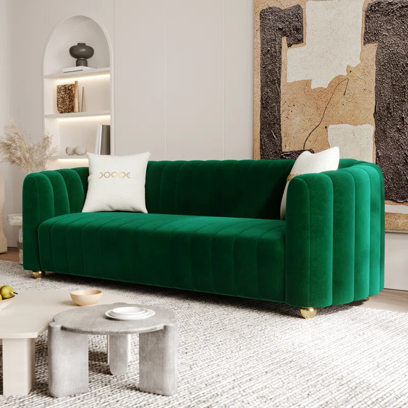 Maeesha 83.46'' Velvet Sofa