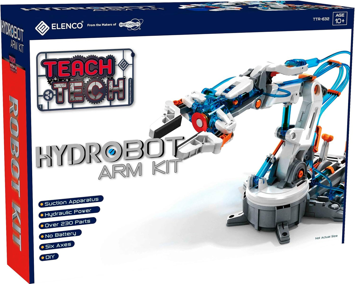 Teach Tech “Hydrobot Arm Kit”, Hydraulic Kit, STEM Building Toy for Kids 12+