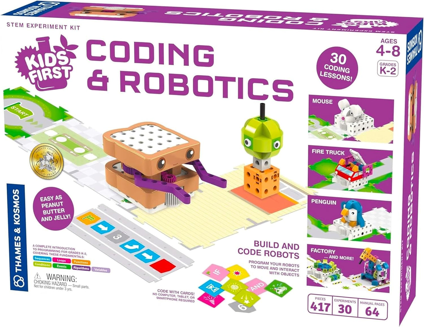 Kids First Coding & Robotics | No App Needed | Grades K-2 | Intro to Sequences, Loops, Functions, Conditions, Events, Algorithms, Variables | Parents’ Choice Gold Award Winner | by