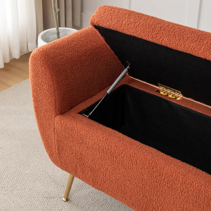 Kaybree Upholstered Flip Top Storage Bench