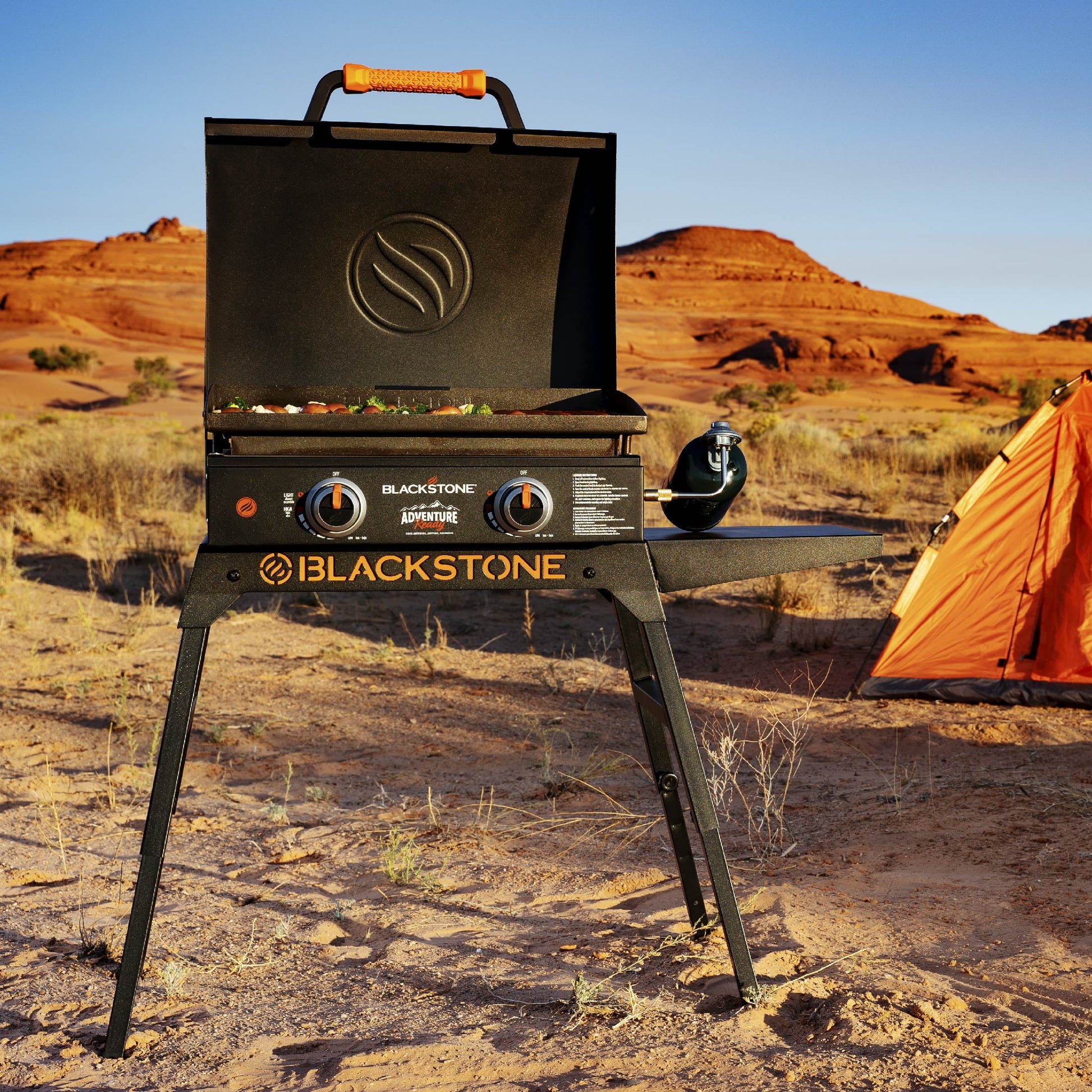 Adventure Ready 22" Propane Griddle with Stand and Adapter Hose