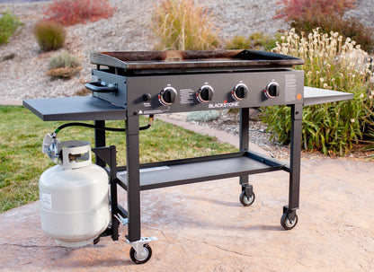 4-Burner 36" Griddle Cooking Station W/ Rear Grease Management