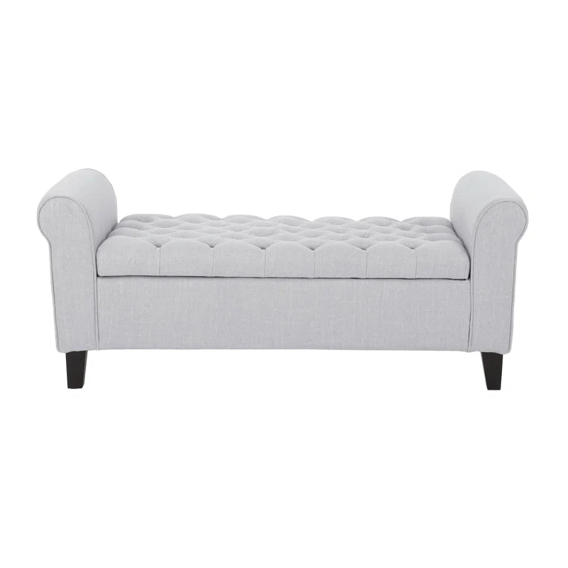 Claxton Polyester Upholstered Storage Bench