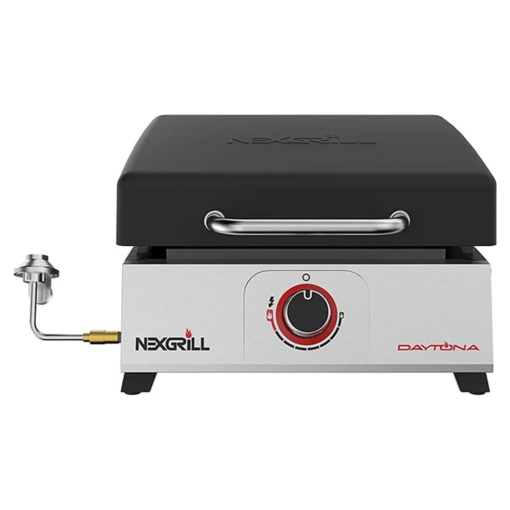 Daytona 1-Burner Propane Gas Tabletop Grill with Hot Rolled Steel Griddle Top