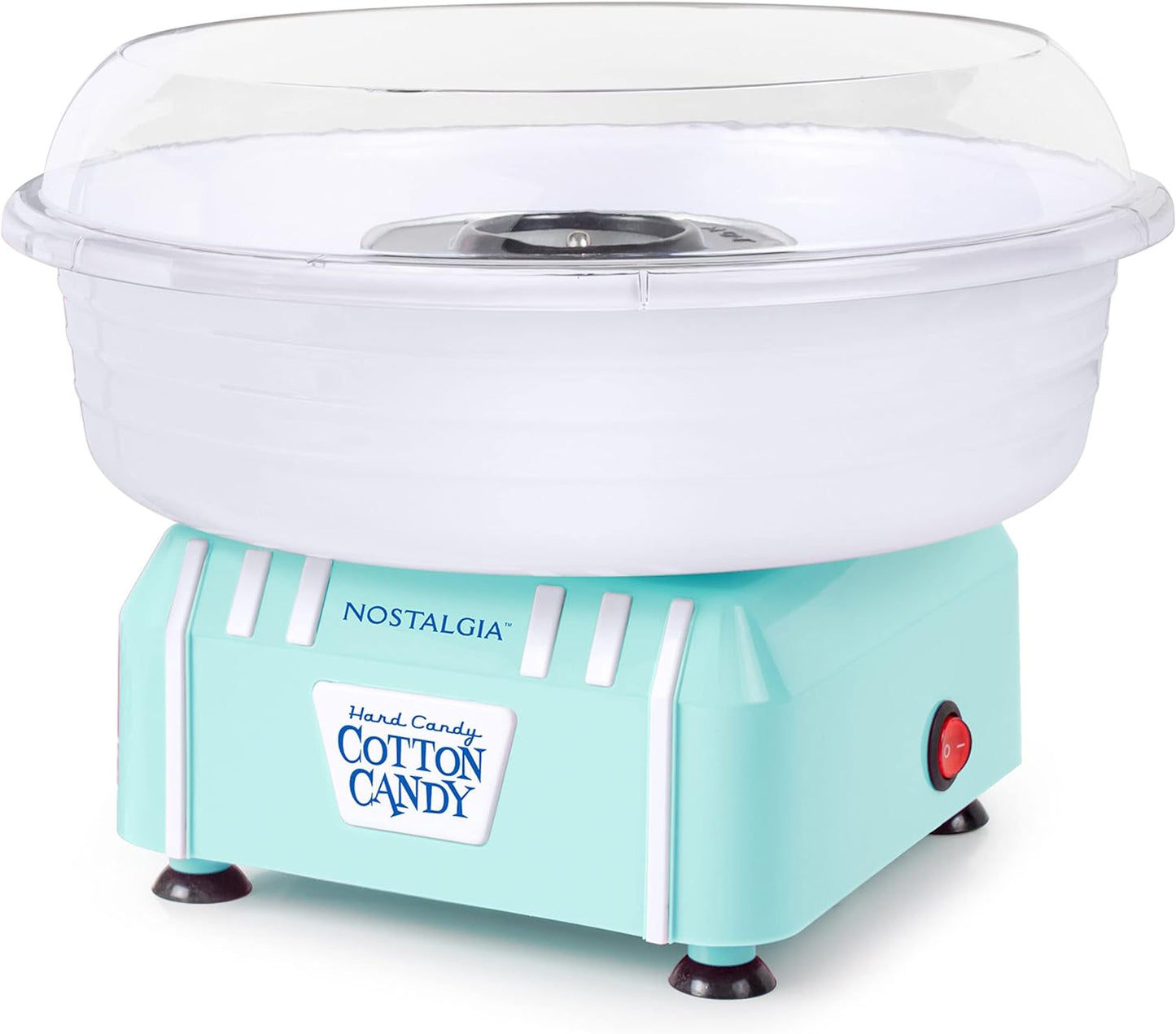 Retro Countertop Cotton Candy Maker, Vintage Candy Machine for Hard Candy & Flossing Sugar, Aqua