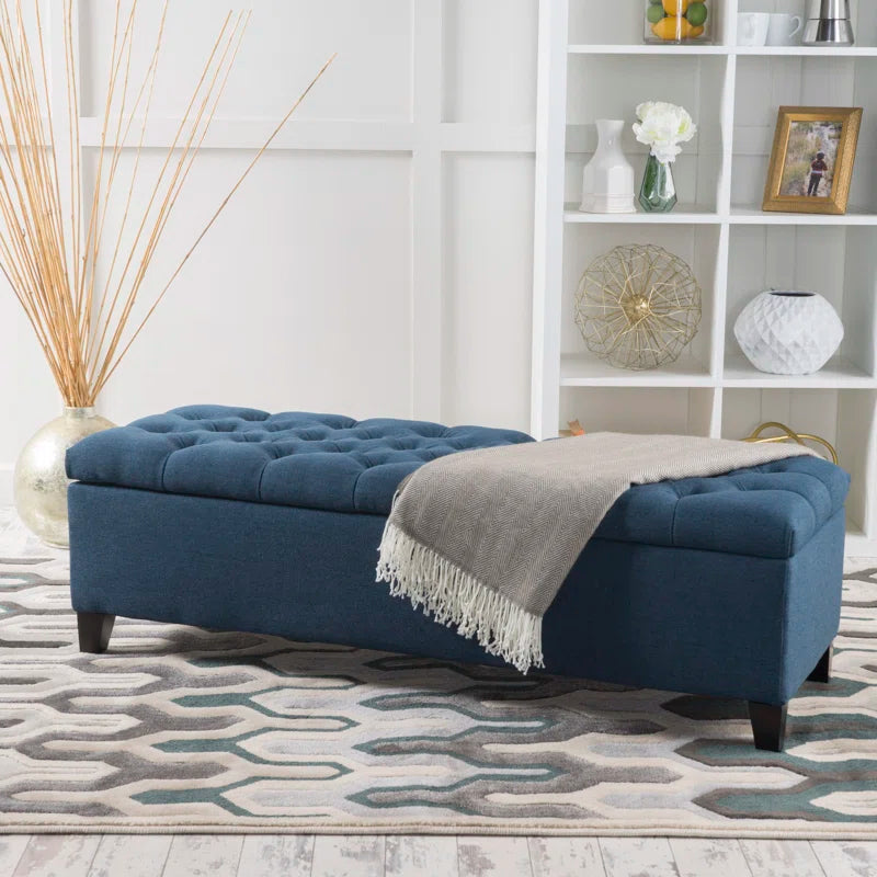 Amalfi Polyester Blend Upholstered Storage Bench