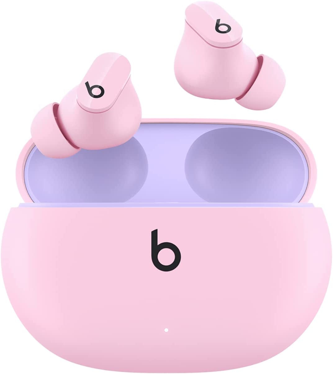 Studio Buds - True Wireless Noise Cancelling Earbuds - Compatible with Apple & Android, Built-In Microphone, IPX4 Rating, Sweat Resistant Earphones, Class 1 Bluetooth Headphones - Sunset Pink