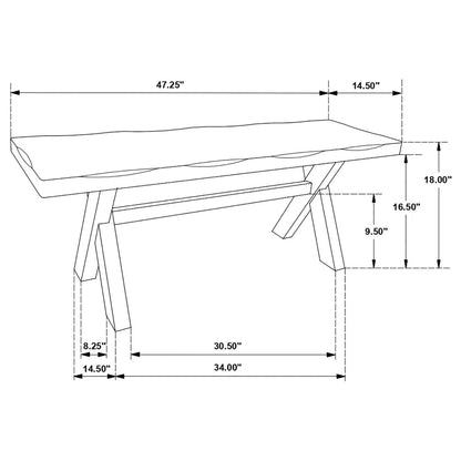 Annette Solid Wood Bench - Design By Technique