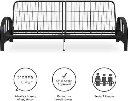 Aiden Metal Futon Frame, Black Large