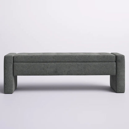 Anthonique Fabric Upholstered Storage Ottoman, Storage Bench