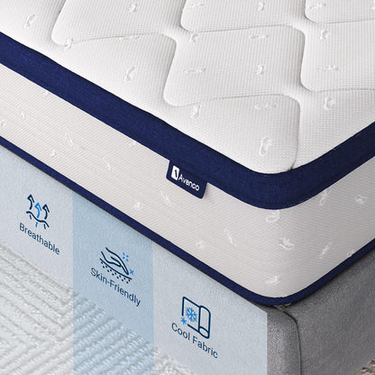 Twin Size Mattress, 10 Inch Twin Mattress in a Box for Pain Relief & Motion Isolation, Certipur-Us Certified Twin Bed Mattress