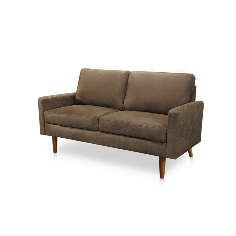 Dover 58'' Faux Leather Loveseat