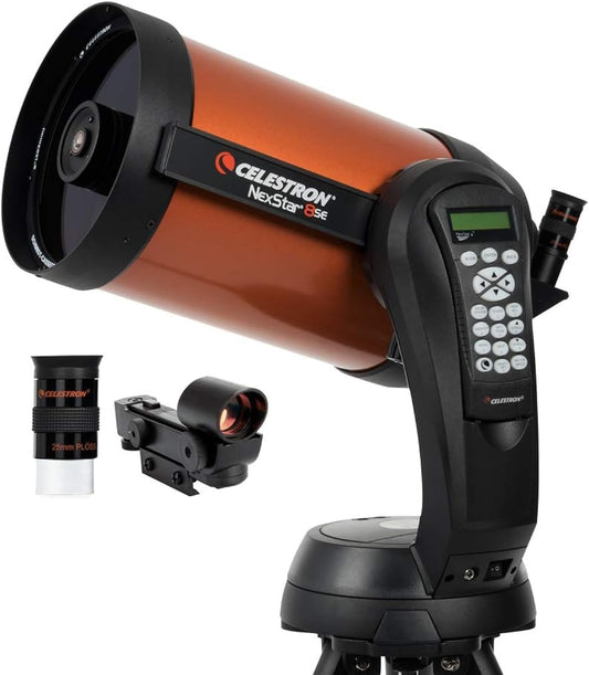 - Nexstar 8SE Telescope - Computerized Telescope for Beginners and Advanced Users - Fully-Automated Goto Mount - Skyalign Technology - 40,000+ Celestial Objects - 8-Inch Primary Mirror