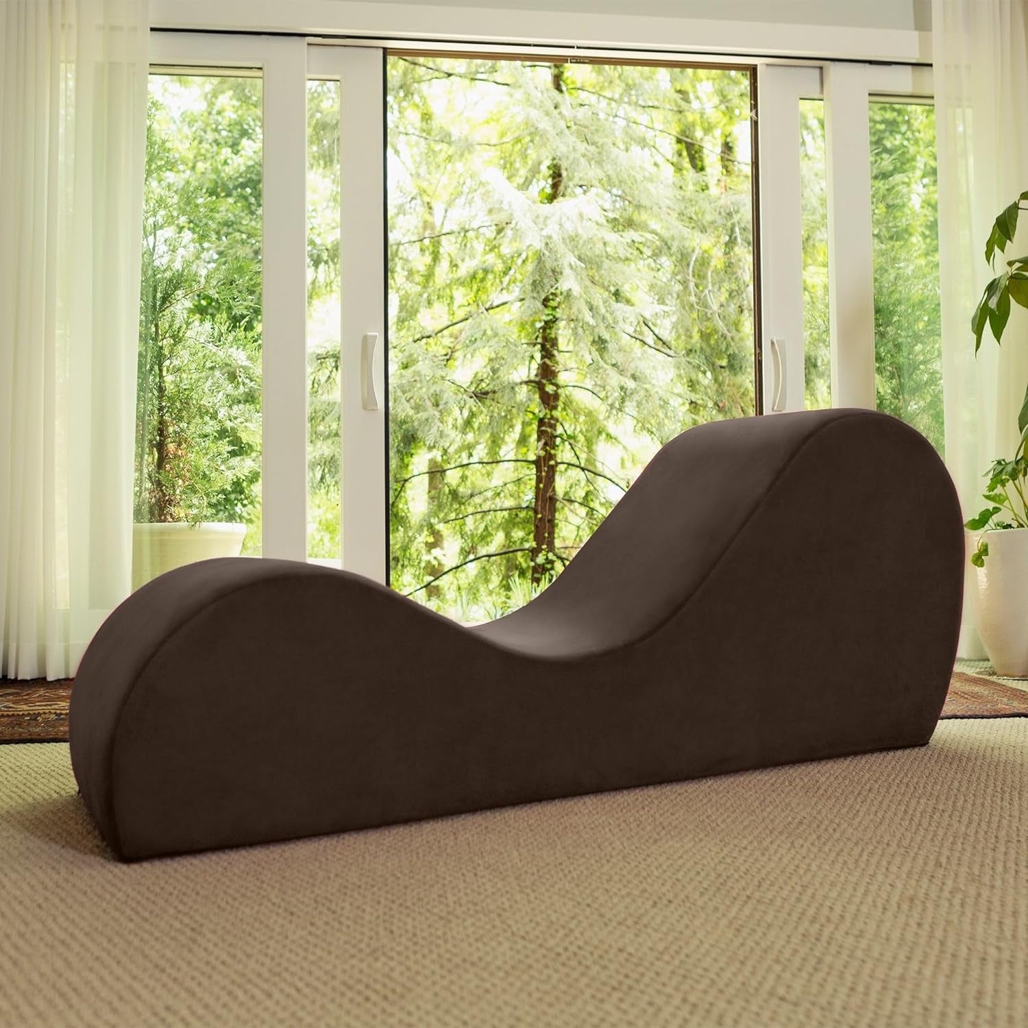 Sleek Chaise Lounge for Yoga-Made in the Usa-For Stretching, Relaxation, Exercise & More, Gun Metal