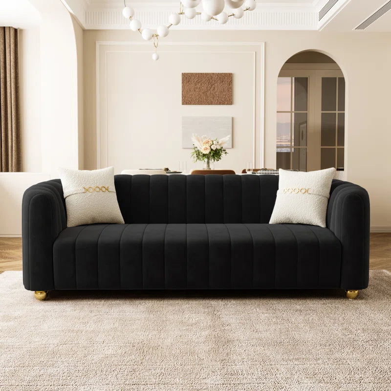 Maeesha 83.46'' Velvet Sofa