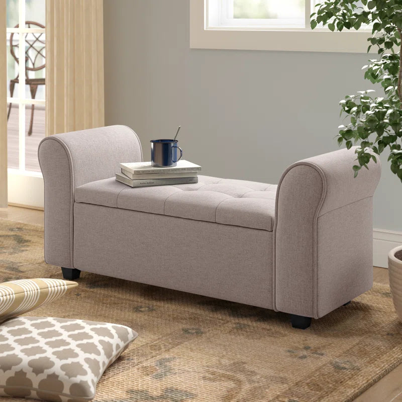 Ammarie Fabric Upholstered Storage Bench