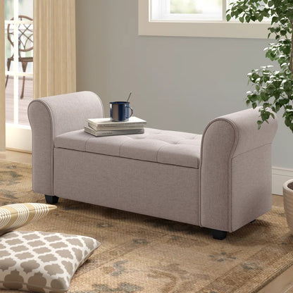 Ammarie Fabric Upholstered Storage Bench