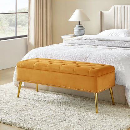 Kajana Upholstered Flip Top Storage Bench