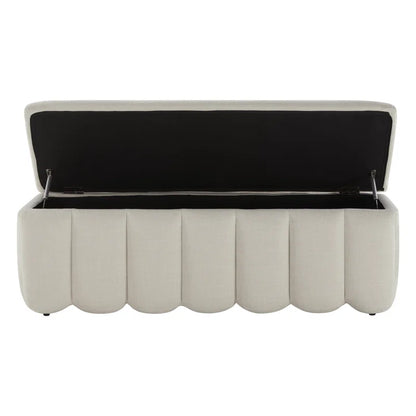 Jeddo Polyester Blend Upholstered Storage Bench