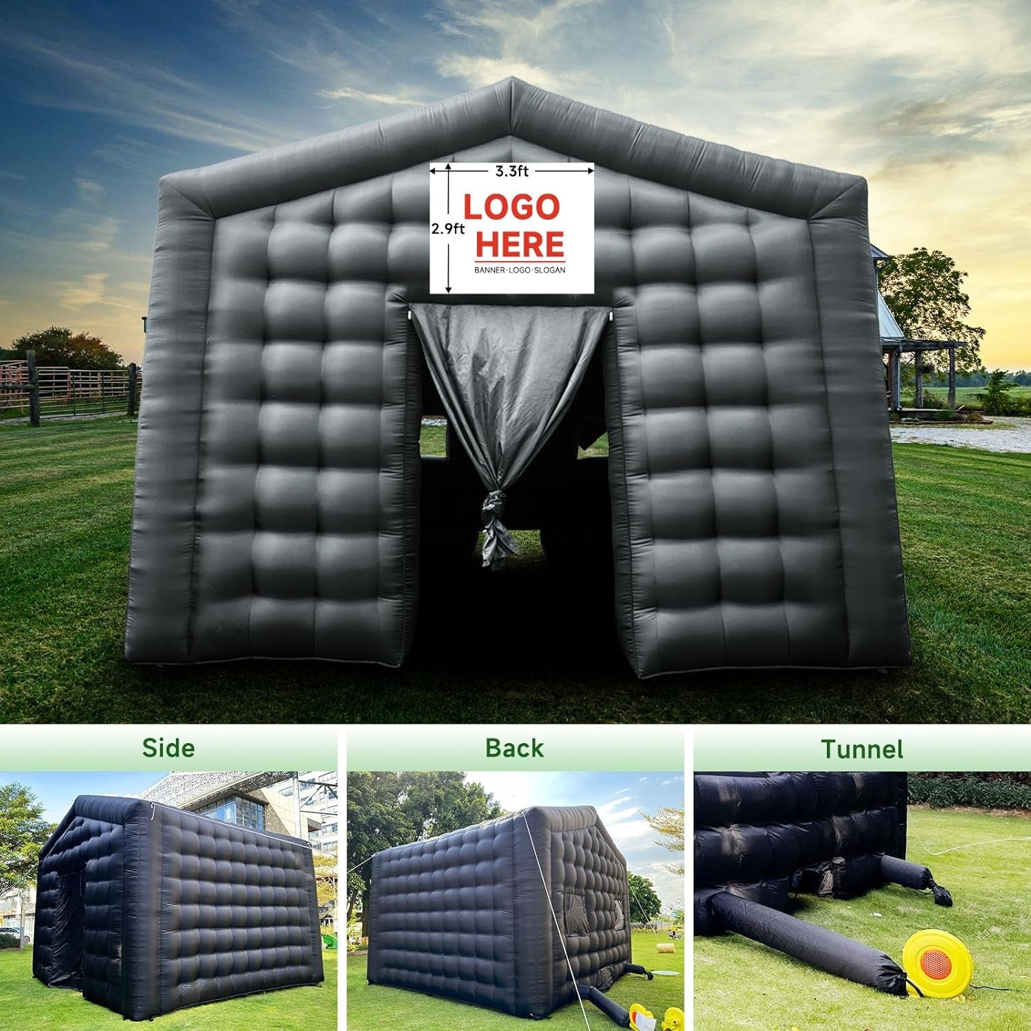 Inflatable Night Club Tent for Teenagers/Adults- Unleash the Party Vibe with Our Chic Inflatable Night Club - Inflatable Cube House for Party-Perfect for Unforgettable Events!