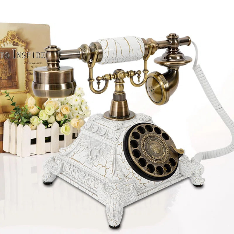 Rotary Dial Corded Telephone