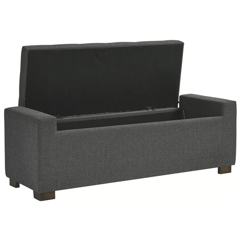 Allure Polyester Upholstered Storage Bench