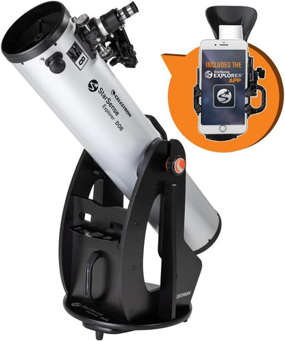 – Starsense Explorer 8-Inch Dobsonian Smartphone App-Enabled Telescope – Works with Starsense App to Help You Find Nebulae, Planets & More – 8” DOB Telescope – Iphone/Android Compatible