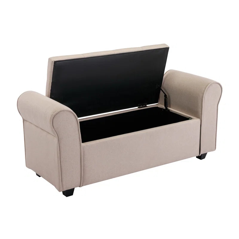 Ammarie Fabric Upholstered Storage Bench